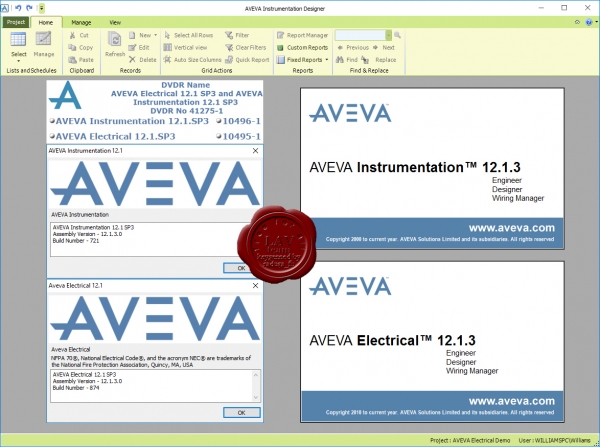 AVEVA Instrumentation & Electrical v12.1 SP3