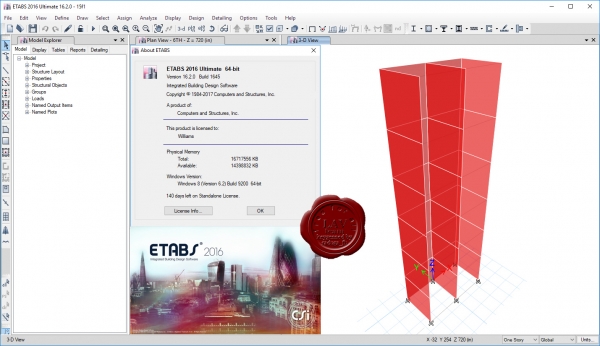 CSI ETABS 2016 v16.2.0 build 1645