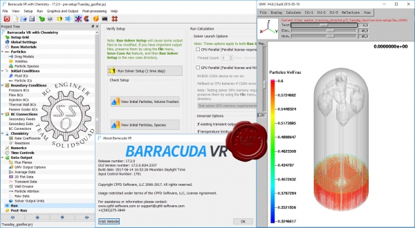 CPFD Barracuda Virtual Reactor v17.2.0