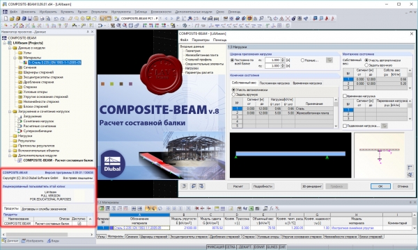 Dlubal COMPOSITE-BEAM v8.09.01.130638