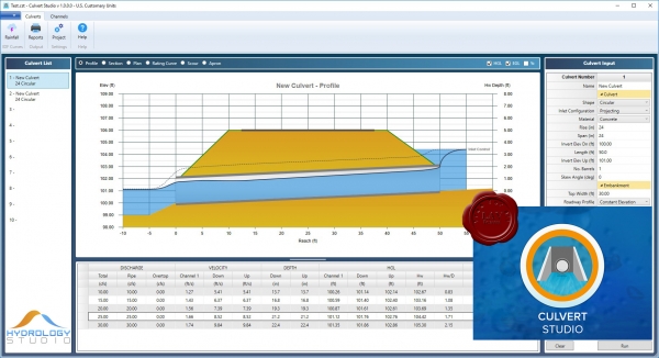 Hydrology Studio Culvert Studio v1.0.0.0