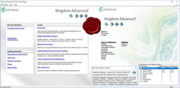 IHS Markit Kingdom Advanced 2017.0 v11.0 build 199