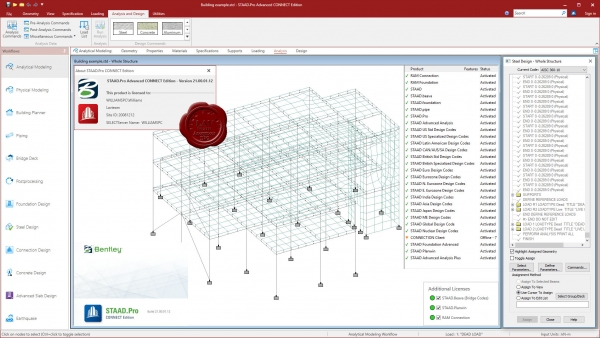 Bentley STAAD.Pro Advanced Connect Edition Update 1 v21.00.01.12