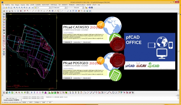 Survey CAD System pfCAD Catasto v21.0.150