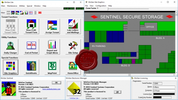 Sentinel Systems Platinum WinSen v3.42.0022