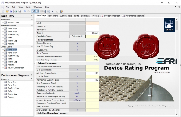 Fractionation Research Device Rating Program v3.0.3.736