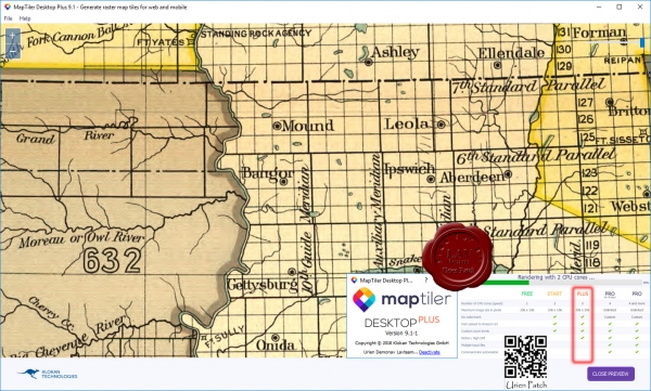 Klokan MapTiler Plus v9.1.1