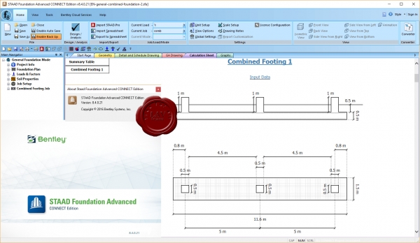 Bentley STAAD Foundation Advanced CONNECT Edition Update 4 08.04.00.21