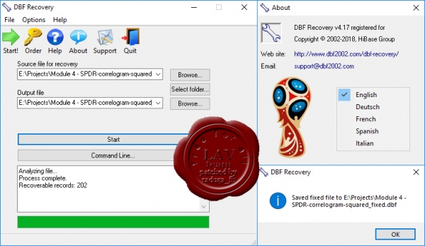 HiBase Group DBF Recovery v4.17