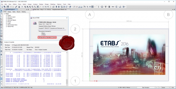 CSI ETABS 2016 v16.2.1 build 1727