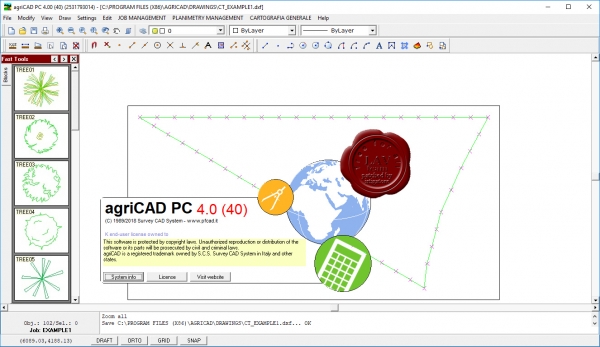 Survey CAD System pfCAD agriCAD v4.0.40