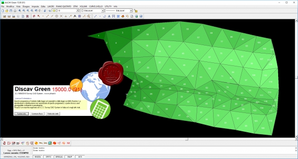 Survey CAD System pfCAD disCAV Green v15.00.91