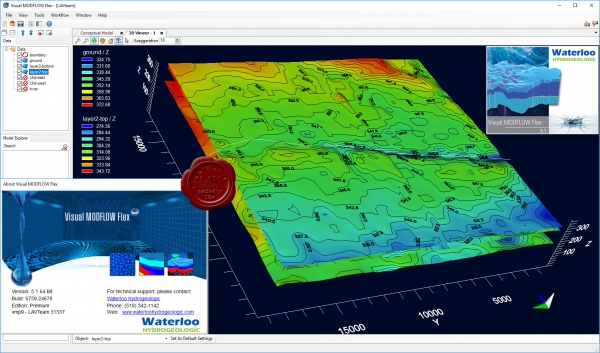 Schlumberger Waterloo Hydrogeologic Visual MODFLOW Flex v5.1