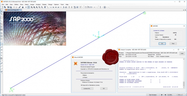 CSI SAP2000 v20.2.0 build 1445 CSI SAP2000 v20.2.0 build 1445