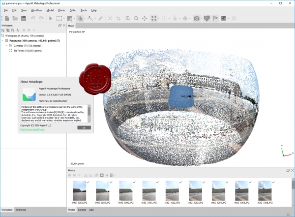 Agisoft Metashape Pro v1.5.0 build 7125