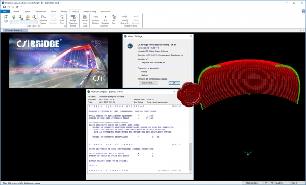 CSI Bridge 2018 Advanced with Rating v20.2.0