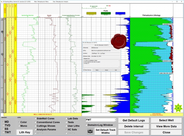 Geoscience Software v6.0 revision 3.1.2017