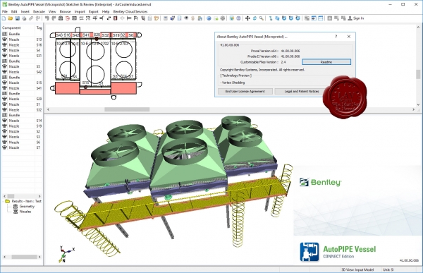 Bentley AutoPIPE Vessel CONNECT Edition Version 41.00.00.06 Build 10.01.2019