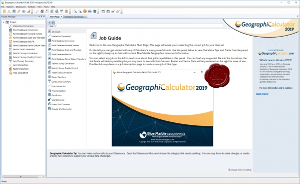 Blue Marble Geographic Calculator 2019 build 125