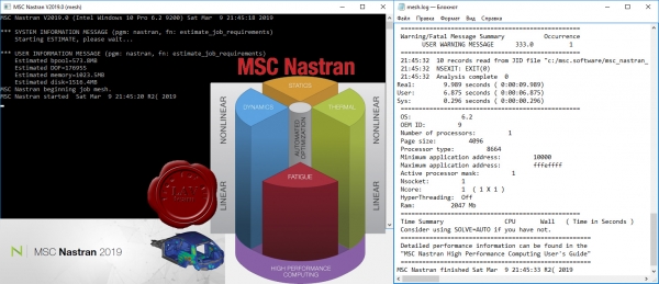MSC Nastran 2019.0 MSC Nastran 2019.0