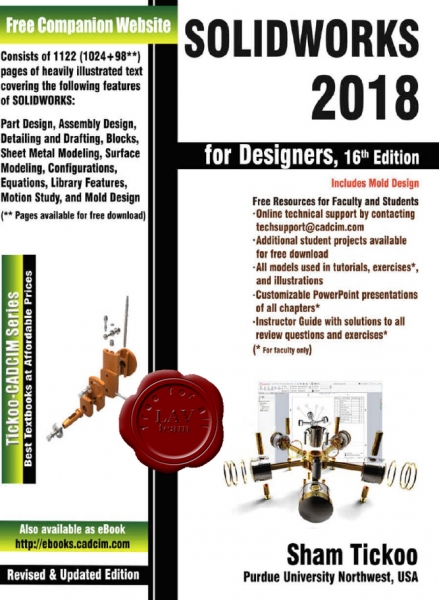 SolidWorks 2018 for Designers (16th Edition)