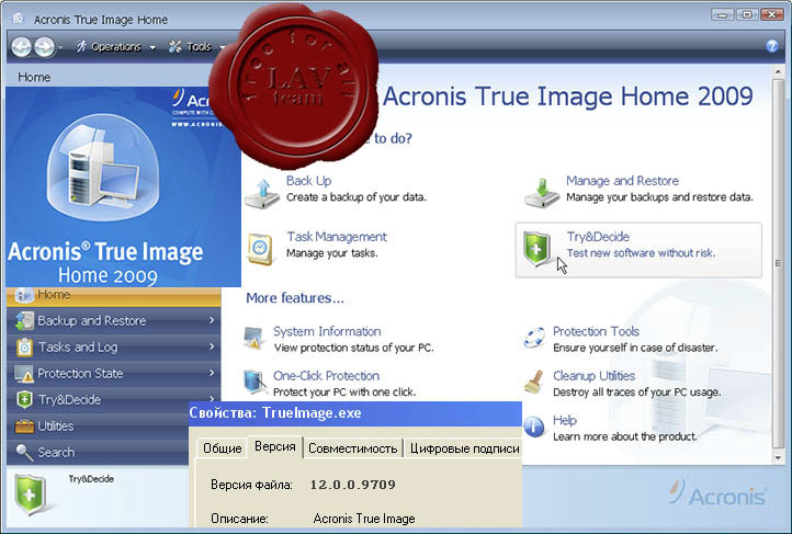 Acronis True Image Home 2009 v12.0.0.9709 eng