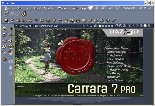 DAZ 3D Carrara Pro v7.0