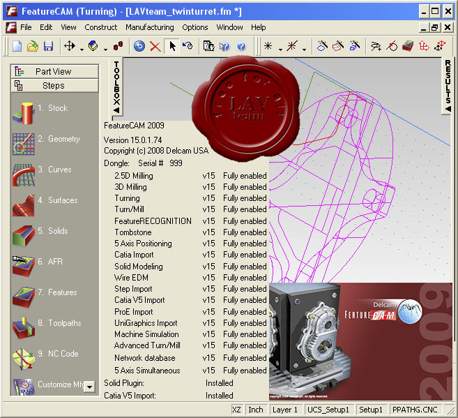 Delcam FeatureCAM 2009 v15.0.1.74