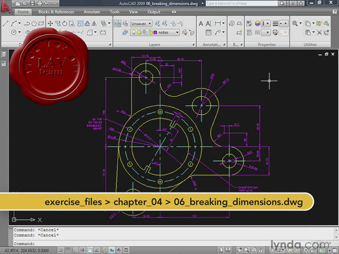 Lynda.com Autodesk AutoCAD 2009: Annotation