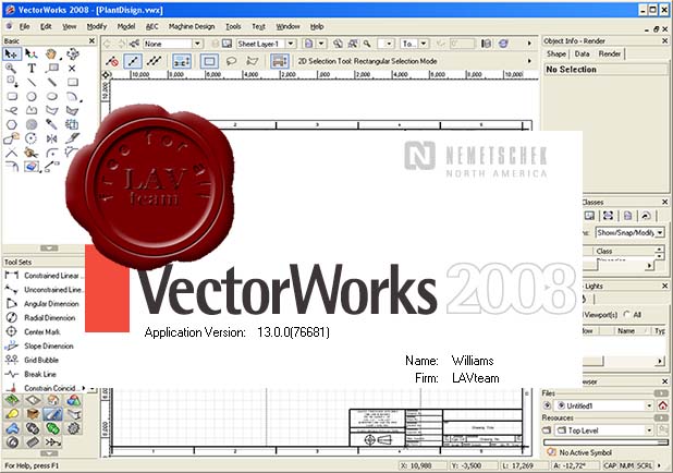 Nemetschek VectorWorks 2008 v13.0.0(76681) ISO