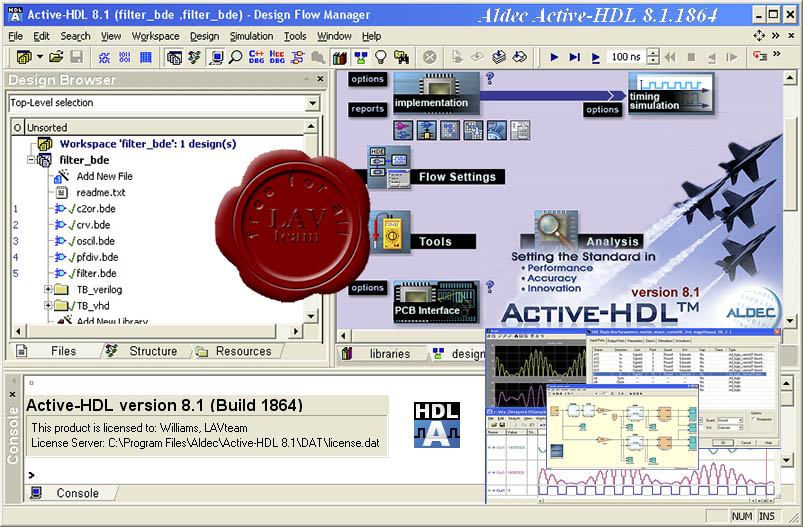 Aldec Active-HDL v8.1.1864