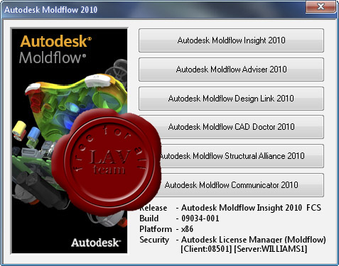 Autodesk MoldFlow 2010 build 09034-001