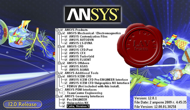ANSYS products v12.0.1 x86