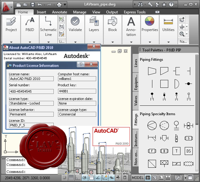 Autodesk AutoCAD P&ID 2010 x86+x64 ESD