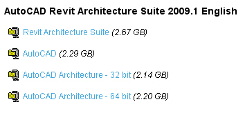 Autodesk AutoCAD Revit Architecture Suite v2009.1 english