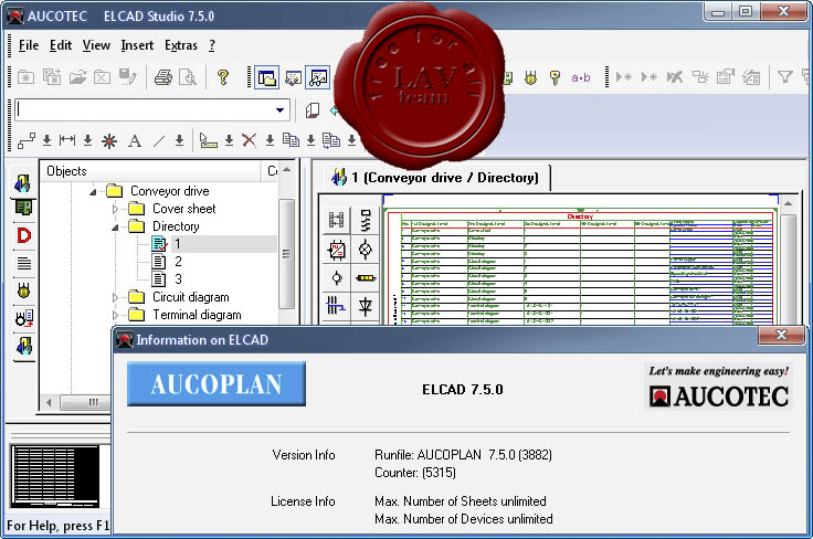 Aucotec ELCAD / AUCOPLAN v7.5.0