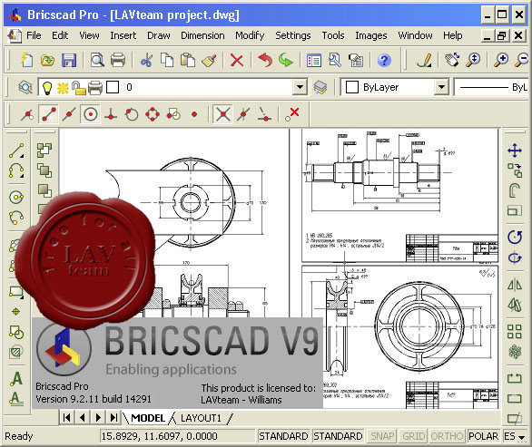 Bricsys Bricscad Pro v9.2.11.14291