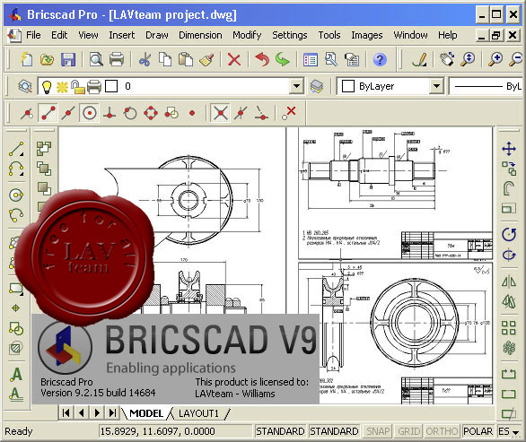 Bricsys Bricscad Pro v9.2.15.14684 eng