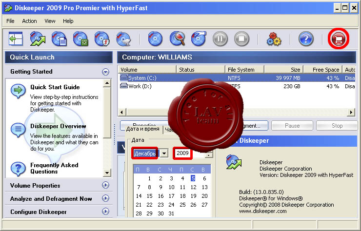 Executive Diskeeper Pro Premier 2009 v13.0.835 x86+x64