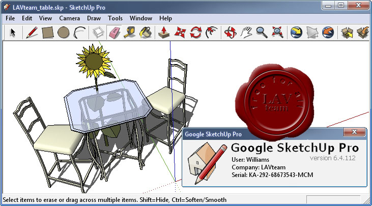 Google SketchUp Pro v6.4.112