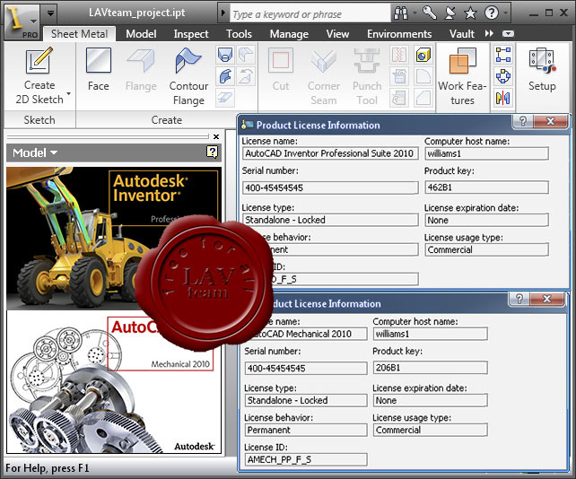 Autodesk Inventor Professional Suite 2010 x86+x64 Retail