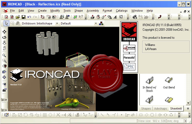 IronCAD v11.0.8955