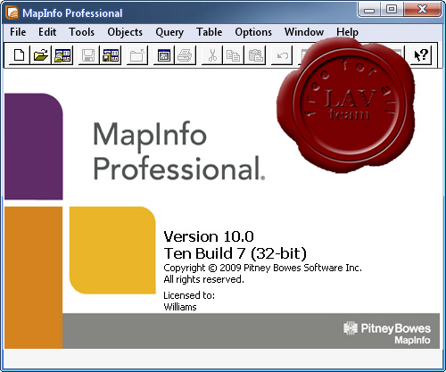 Pitney Bowes MapInfo Professional v10.0 Ten build 7 x86