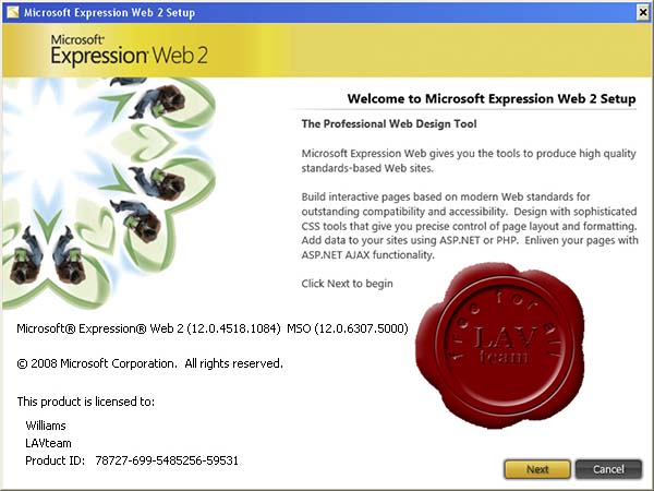 Microsoft Expression 2 Web Edition v12.0.4518.1084 ISO