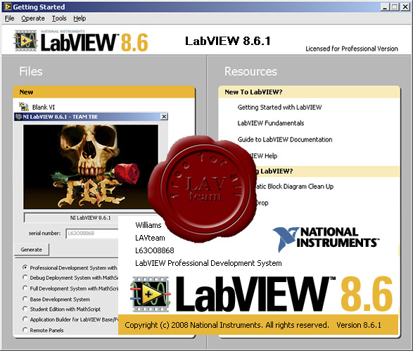 National Instruments LabVIEW v8.6.1