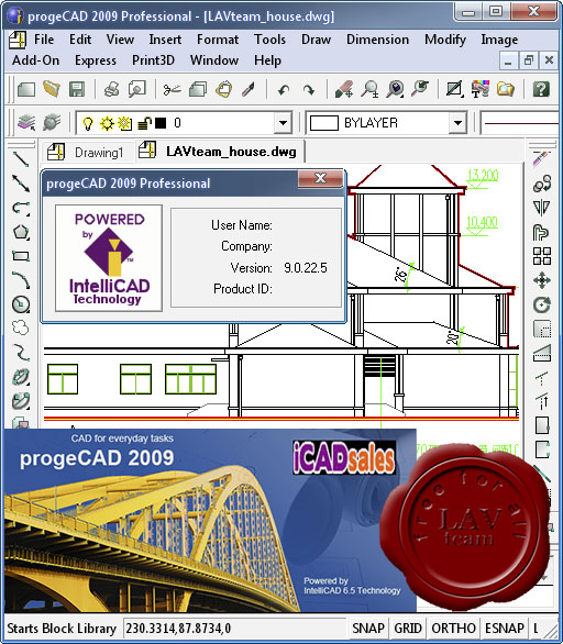 ProgeSoft ProgeCAD 2009 Professional v9.0.22.5