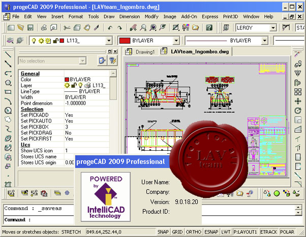 ProgeSoft ProgeCAD 2009 Pro v9.0.18.20