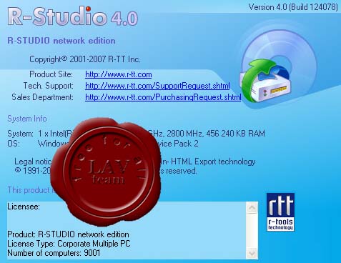 R-Tools Technology R-Studio v4.0 build 124078 network edition