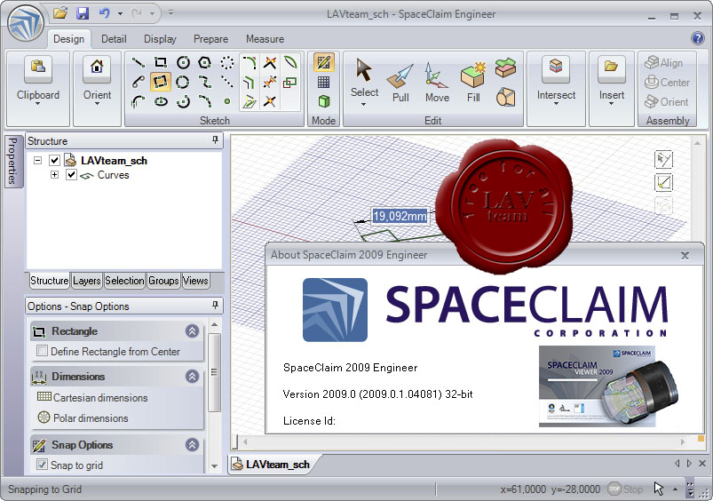 SpaceClaim v2009 Engineer