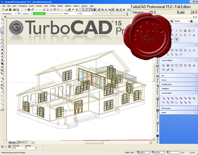 IMSI TurboCAD Pro v15 build 24.5 PLATINUM + symbols